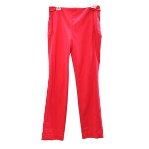 Carlisle Zip Pockets High Rise Casual Pants Hot Pink Stretch Womens Size 6